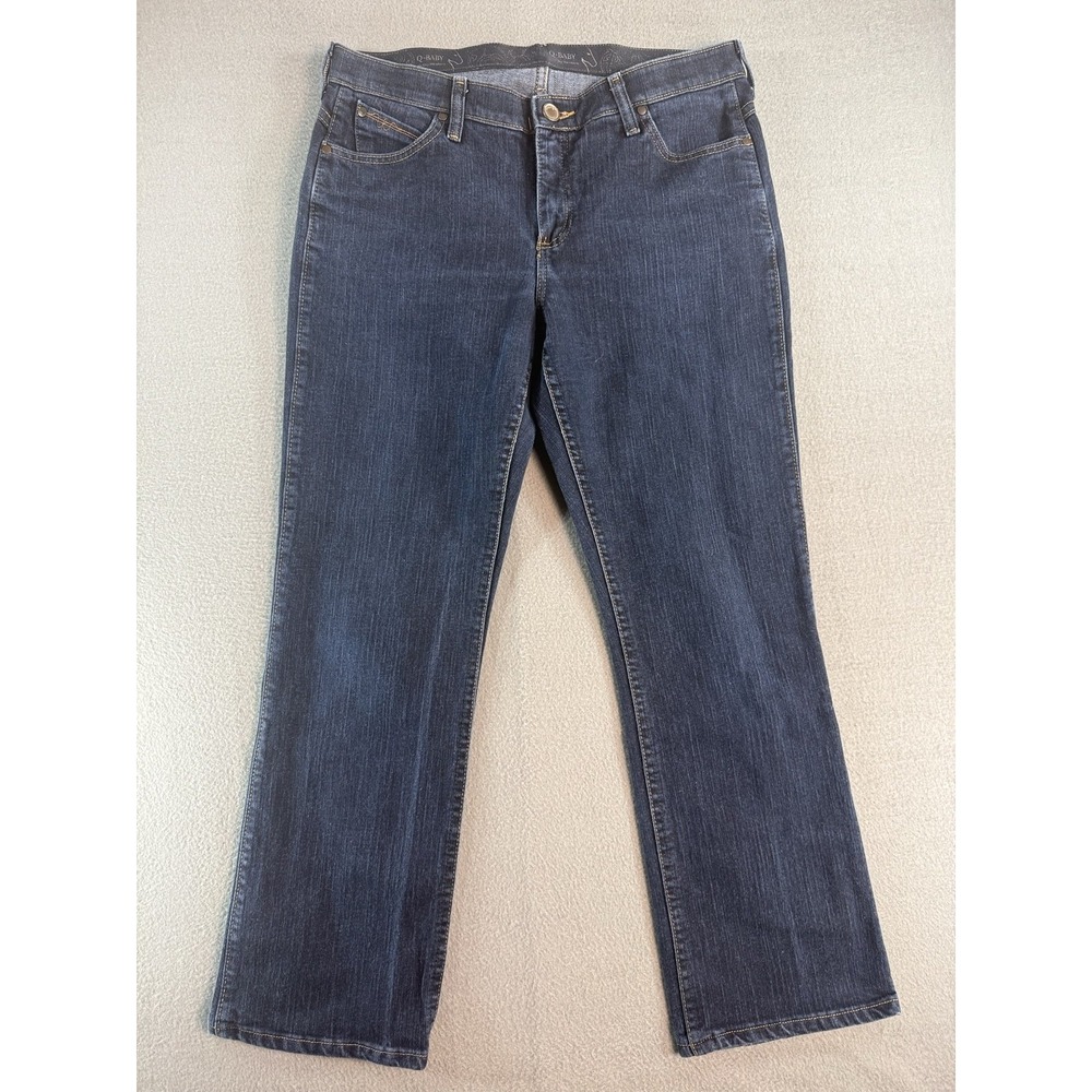 Wrangler Q-Baby Jeans Womens 31 Medium Wash Mid Rise Bootcut Stretch WRQ20DD